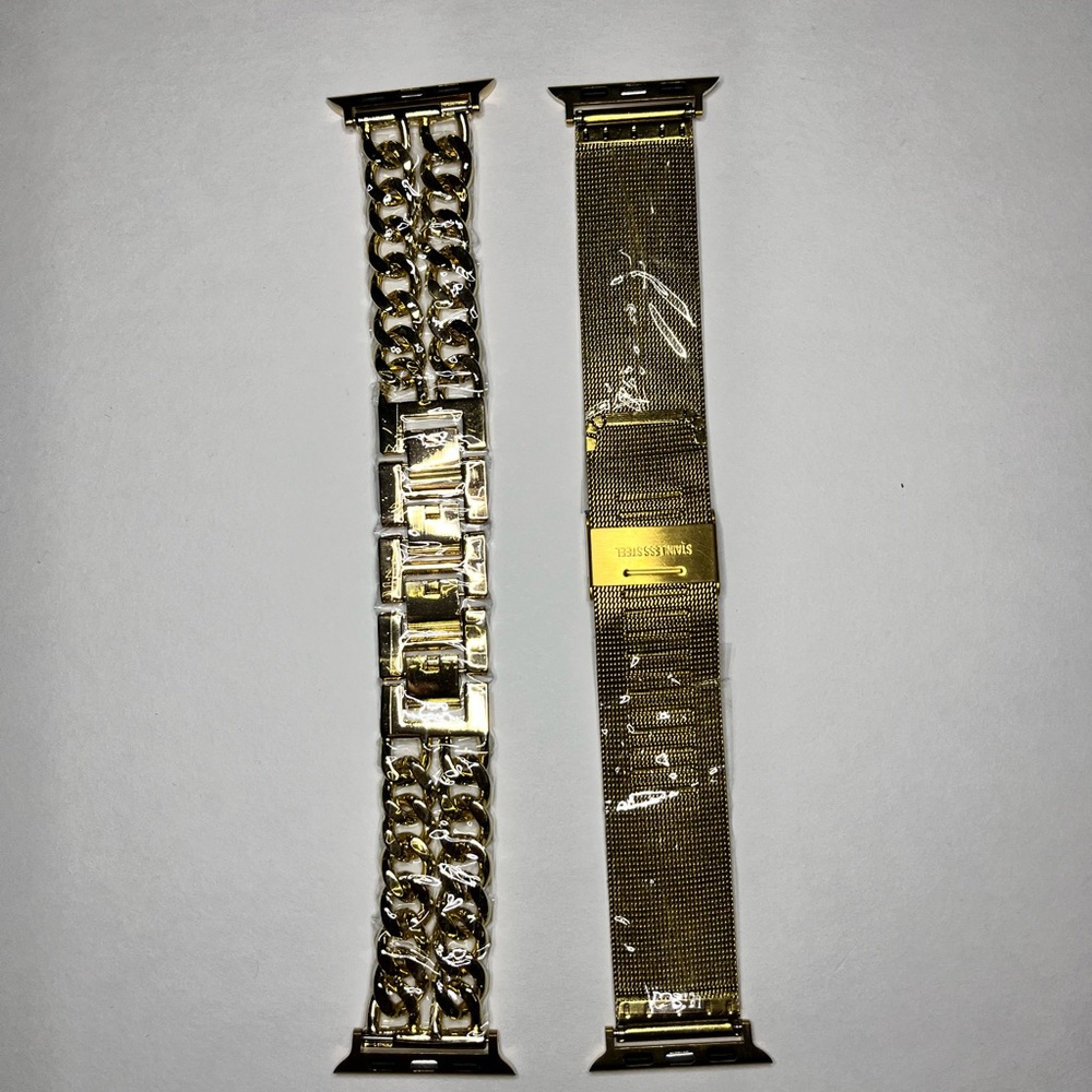 *BUNDLE* Gold Apple Watch Band + Gold Bracelet